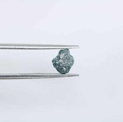1.28 CT Blue Salt and Pepper Raw Uncut Diamond | African Gemstone | Conflict-Free Unique Ring | Perfect Gift for Her