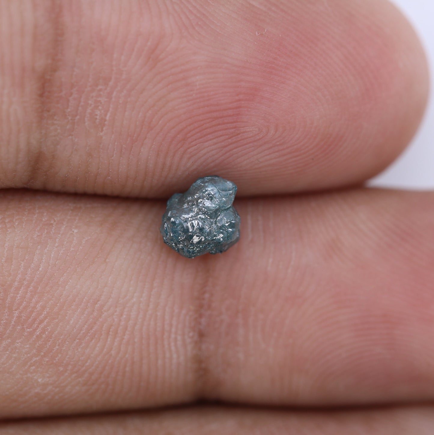 1.28 CT Blue Salt and Pepper Raw Uncut Diamond | African Gemstone | Conflict-Free Unique Ring | Perfect Gift for Her