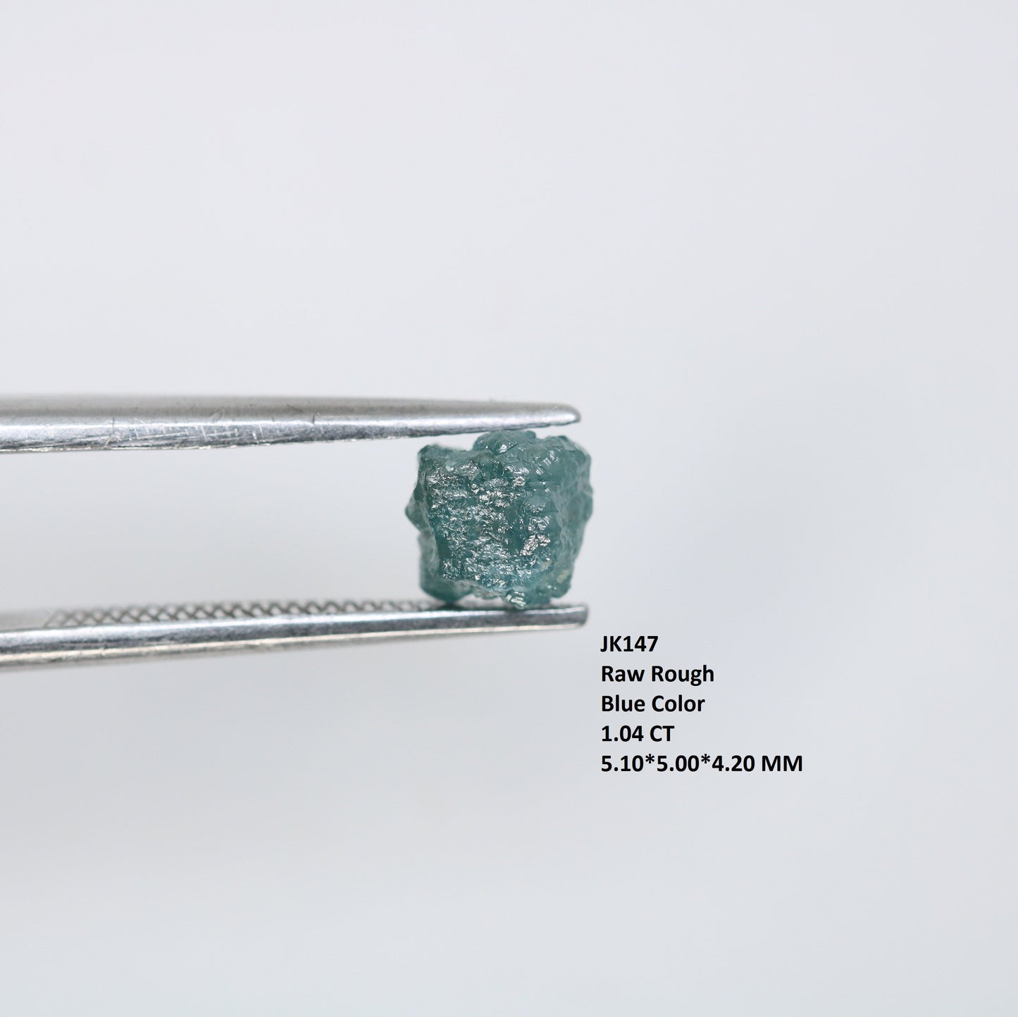 1.04 CT Salt and Pepper Raw Uncut Diamond | African Cube Gem | Unique Rough Ring | Conflict-Free Jewelry | Perfect Gift for Her