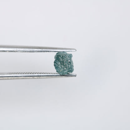 1.04 CT Salt and Pepper Raw Uncut Diamond | African Cube Gem | Unique Rough Ring | Conflict-Free Jewelry | Perfect Gift for Her
