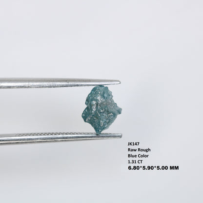 1.31 CT Salt and Pepper Raw Uncut Diamond | African Gemstone | Conflict-Free Unique Rough Ring | Ethical Gift for Her