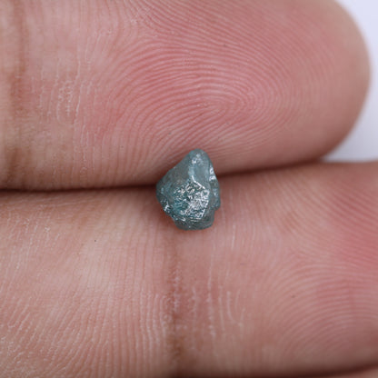 0.91 CT Salt and Pepper Raw Uncut Diamond | African Gemstone | Conflict-Free Unique Ring | Ideal Gift for Her