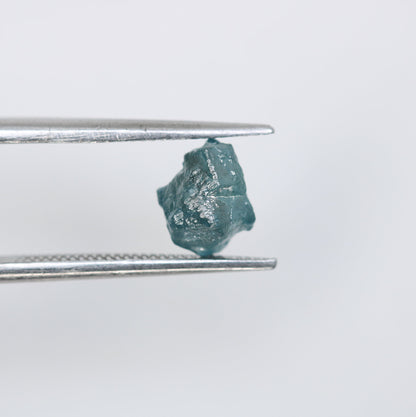 1.31 CT Salt and Pepper Raw Uncut Diamond | African Gemstone | Conflict-Free Unique Rough Ring | Ethical Gift for Her
