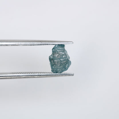 1.31 CT Salt and Pepper Raw Uncut Diamond | African Gemstone | Conflict-Free Unique Rough Ring | Ethical Gift for Her