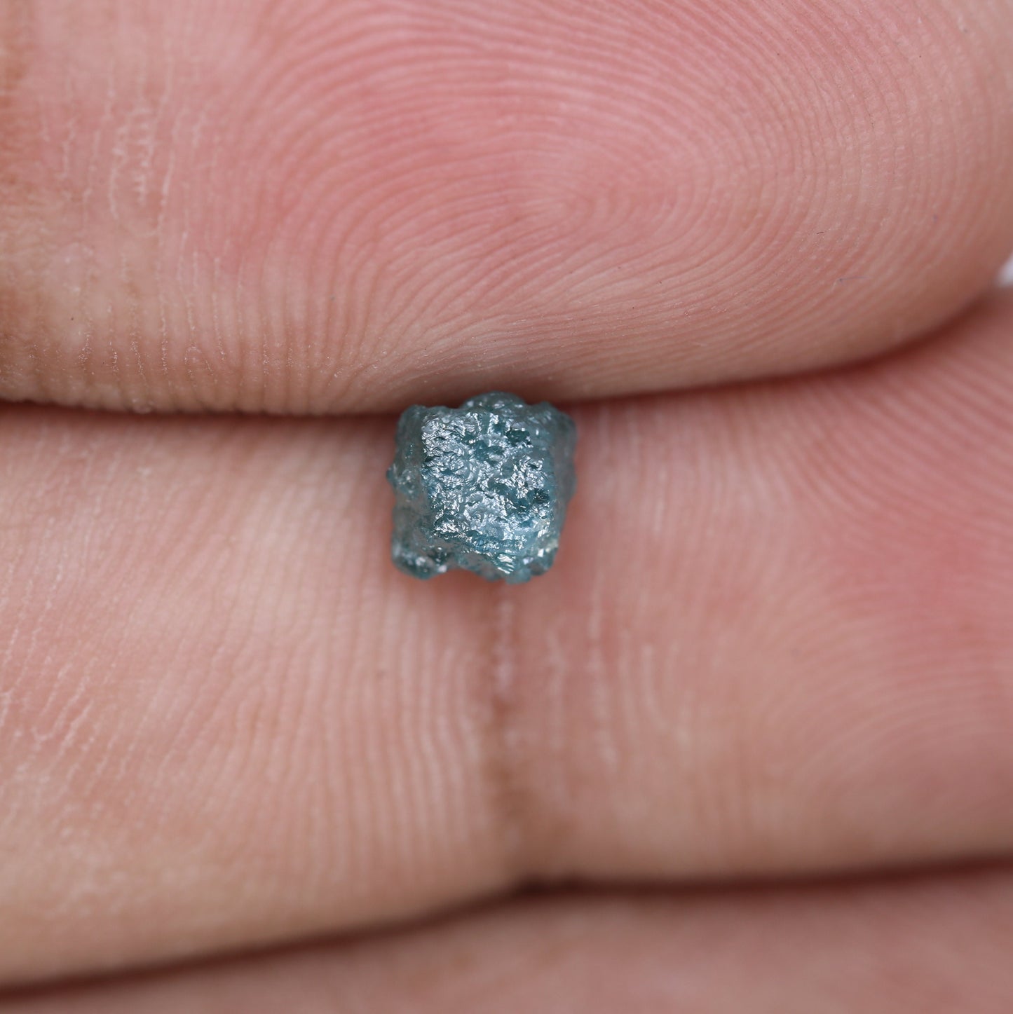 1.04 CT Salt and Pepper Raw Uncut Diamond | African Cube Gem | Unique Rough Ring | Conflict-Free Jewelry | Perfect Gift for Her
