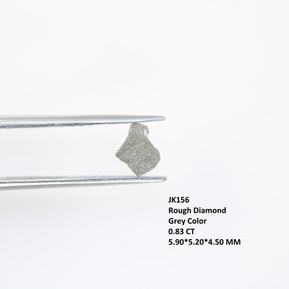 0.83 CT Salt and Pepper Raw Uncut Diamond | African Gemstone | Conflict-Free Unique Rough Ring | Elegant Gift for Her