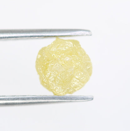 1.41 CT Salt and Pepper Raw Uncut Diamond | African Cube Gemstone | Unique Rough Diamond Ring | Conflict-Free Jewelry | Ideal Gift for Her
