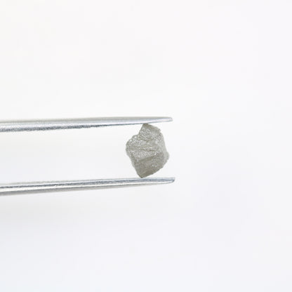 0.83 CT Salt and Pepper Raw Uncut Diamond | African Gemstone | Conflict-Free Unique Rough Ring | Elegant Gift for Her