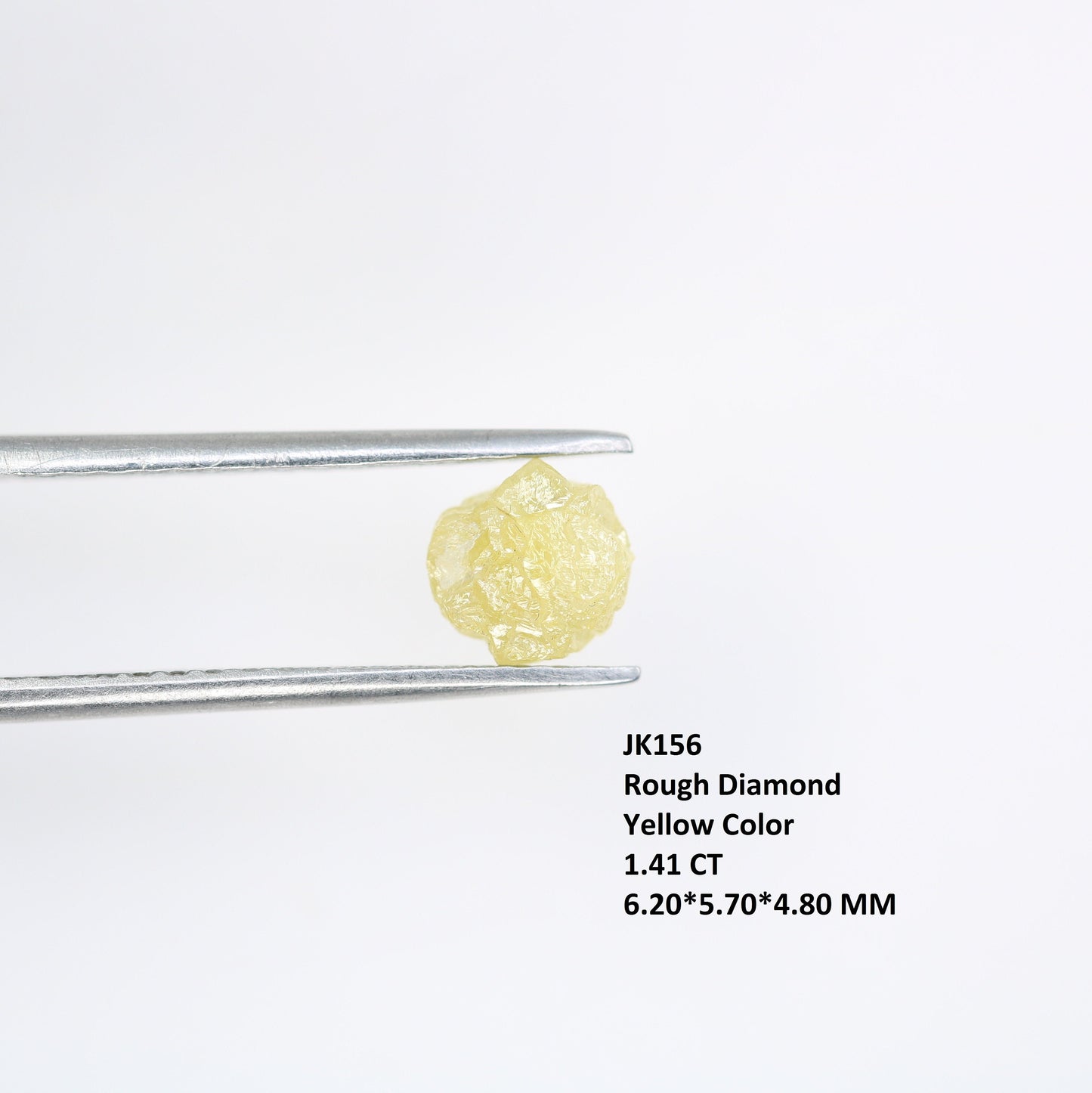1.41 CT Salt and Pepper Raw Uncut Diamond | African Cube Gemstone | Unique Rough Diamond Ring | Conflict-Free Jewelry | Ideal Gift for Her