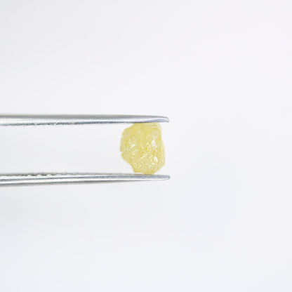 1.41 CT Salt and Pepper Raw Uncut Diamond | African Cube Gemstone | Unique Rough Diamond Ring | Conflict-Free Jewelry | Ideal Gift for Her