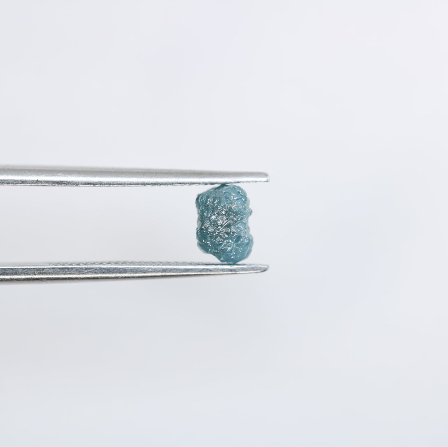 0.89 CT Blue Salt and Pepper Raw Uncut Diamond | African Gem | Conflict-Free Unique Rough Ring | Perfect Gift for Her