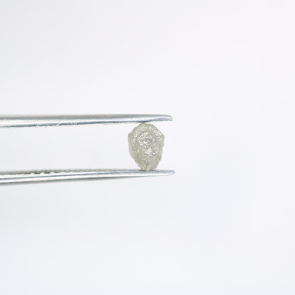 0.83 Carat Salt and Pepper Raw Uncut Diamond | African Gemstone | Conflict-Free Unique Ring | Elegant Gift for Her