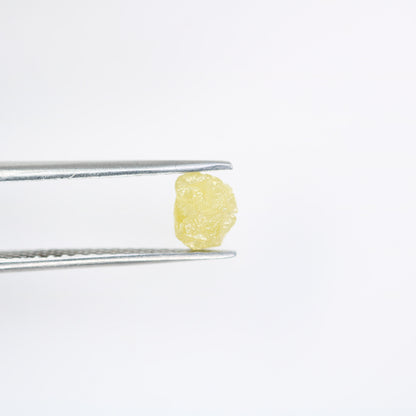 1.41 CT Salt and Pepper Raw Uncut Diamond | African Cube Gemstone | Unique Rough Diamond Ring | Conflict-Free Jewelry | Ideal Gift for Her