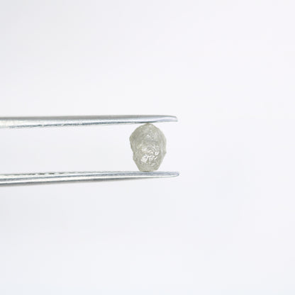 0.83 Carat Salt and Pepper Raw Uncut Diamond | African Gemstone | Conflict-Free Unique Ring | Elegant Gift for Her