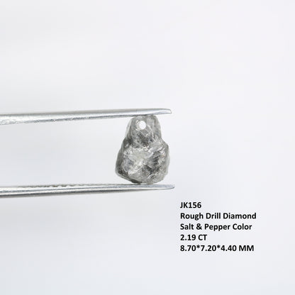 2.19 CT Salt and Pepper Raw Uncut Diamond | African Gemstone | Conflict-Free Unique Ring | Perfect Gift for Her