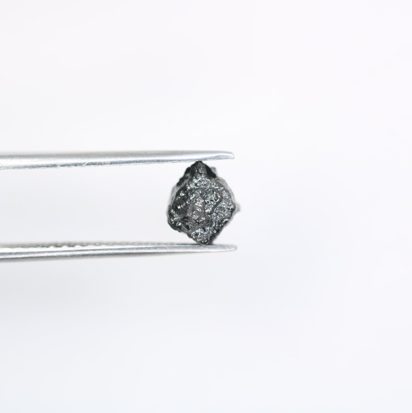 2.02 CT Salt and Pepper Raw Uncut Diamond | African Gemstone | Conflict-Free Unique Rough Ring | Perfect Gift for Her