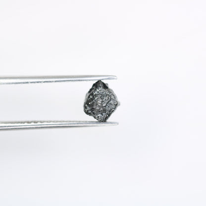 2.02 CT Salt and Pepper Raw Uncut Diamond | African Gemstone | Conflict-Free Unique Rough Ring | Perfect Gift for Her