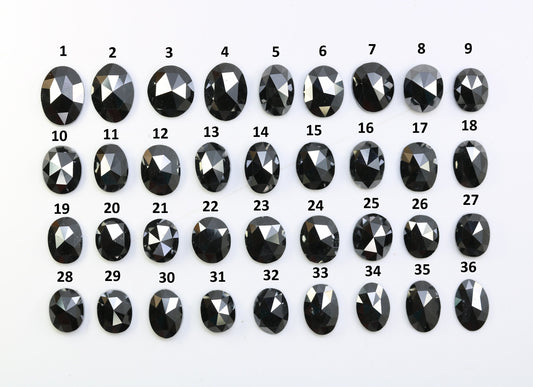 0.22 CT Fancy Black Oval Diamond | Loose Polished Gemstone for Designer Jewelry | Ideal for Gold Rings | Unique Statement Piece