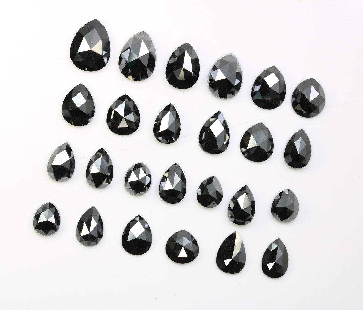 Natural Pear Cut Black Diamond | Polished Brilliant Fancy Cut Gemstone | Stunning Unique Diamond | TM Max Length 140 | Perfect for Jewelry