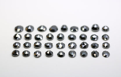 0.22 CT Fancy Black Oval Diamond | Loose Polished Gemstone for Designer Jewelry | Ideal for Gold Rings | Unique Statement Piece