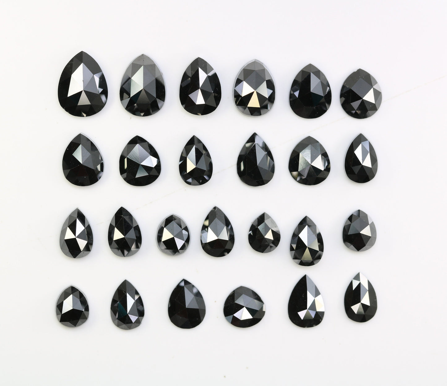 Natural Pear Cut Black Diamond | Polished Brilliant Fancy Cut Gemstone | Stunning Unique Diamond | TM Max Length 140 | Perfect for Jewelry