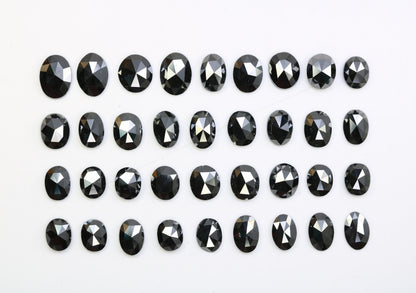 0.22 CT Fancy Black Oval Diamond | Loose Polished Gemstone for Designer Jewelry | Ideal for Gold Rings | Unique Statement Piece