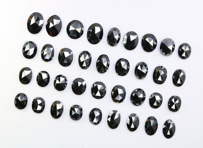 0.22 CT Fancy Black Oval Diamond | Loose Polished Gemstone for Designer Jewelry | Ideal for Gold Rings | Unique Statement Piece