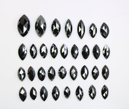 0.14-0.91 CT Marquise Cut Black Diamond | Loose Fancy Brilliant Gemstone for Designer Jewelry | Perfect for Gold Rings | Unique Statement