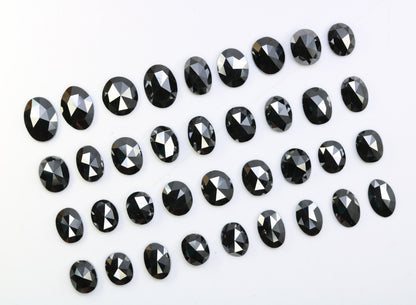 0.22 CT Fancy Black Oval Diamond | Loose Polished Gemstone for Designer Jewelry | Ideal for Gold Rings | Unique Statement Piece