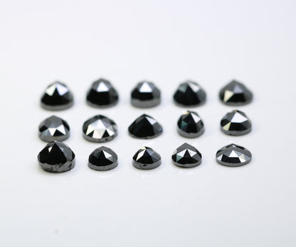 Natural Loose Black Pear Cut Diamonds (0.53 to 1.53 CT) | Polished Gemstones for Crafting | Unique Jewelry Supply for Gold Rings