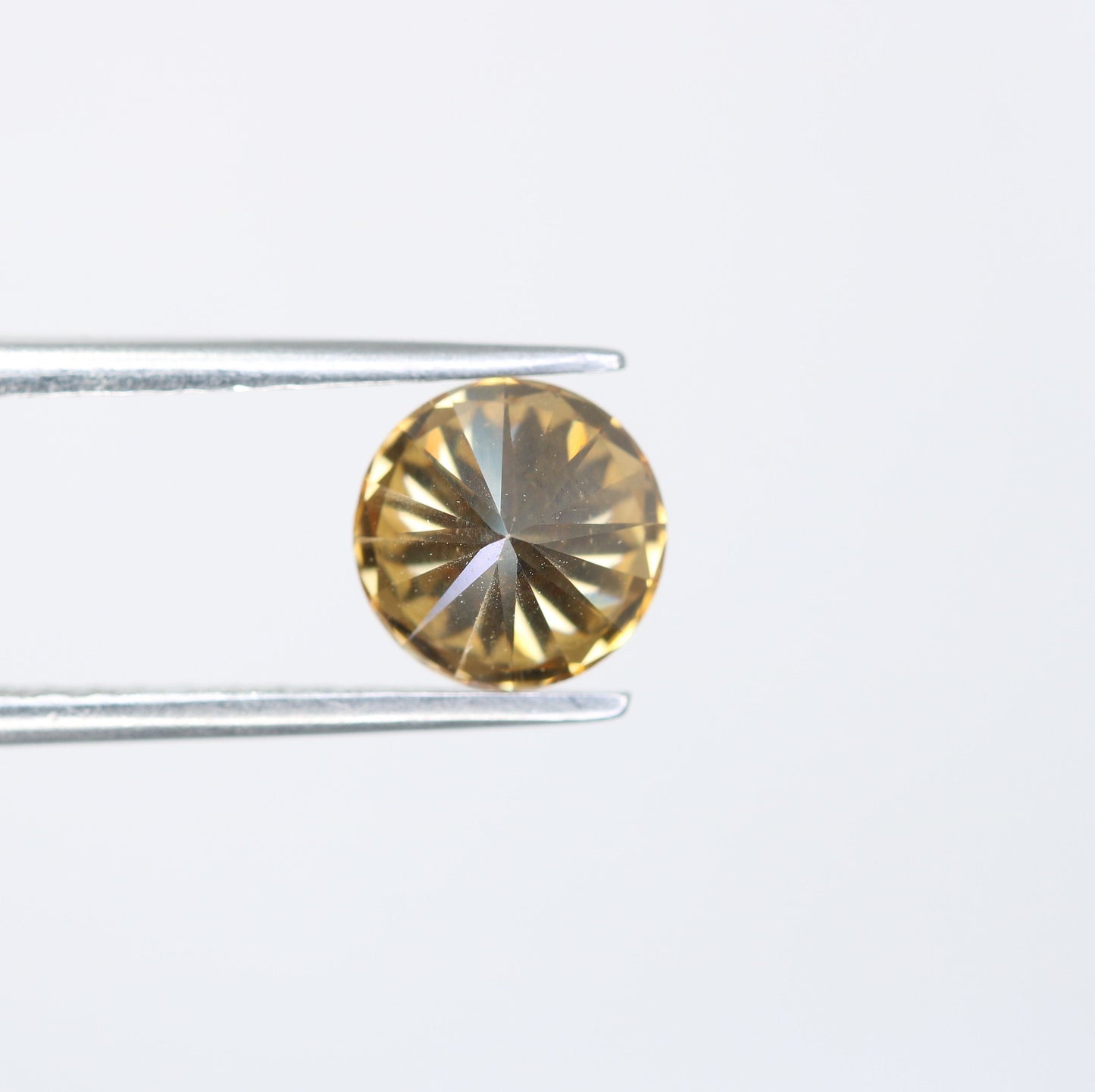 1.27 CT 7.20 MM Yellow Brilliant Cut Moissanite | Polished Loose Gemstone | Ideal for Engagement Rings | Custom Jewelry Design