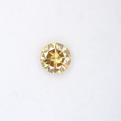 1.27 CT 7.20 MM Yellow Brilliant Cut Moissanite | Polished Loose Gemstone | Ideal for Engagement Rings | Custom Jewelry Design
