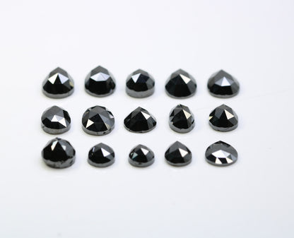 Natural Loose Black Pear Cut Diamonds (0.53 to 1.53 CT) | Polished Gemstones for Crafting | Unique Jewelry Supply for Gold Rings