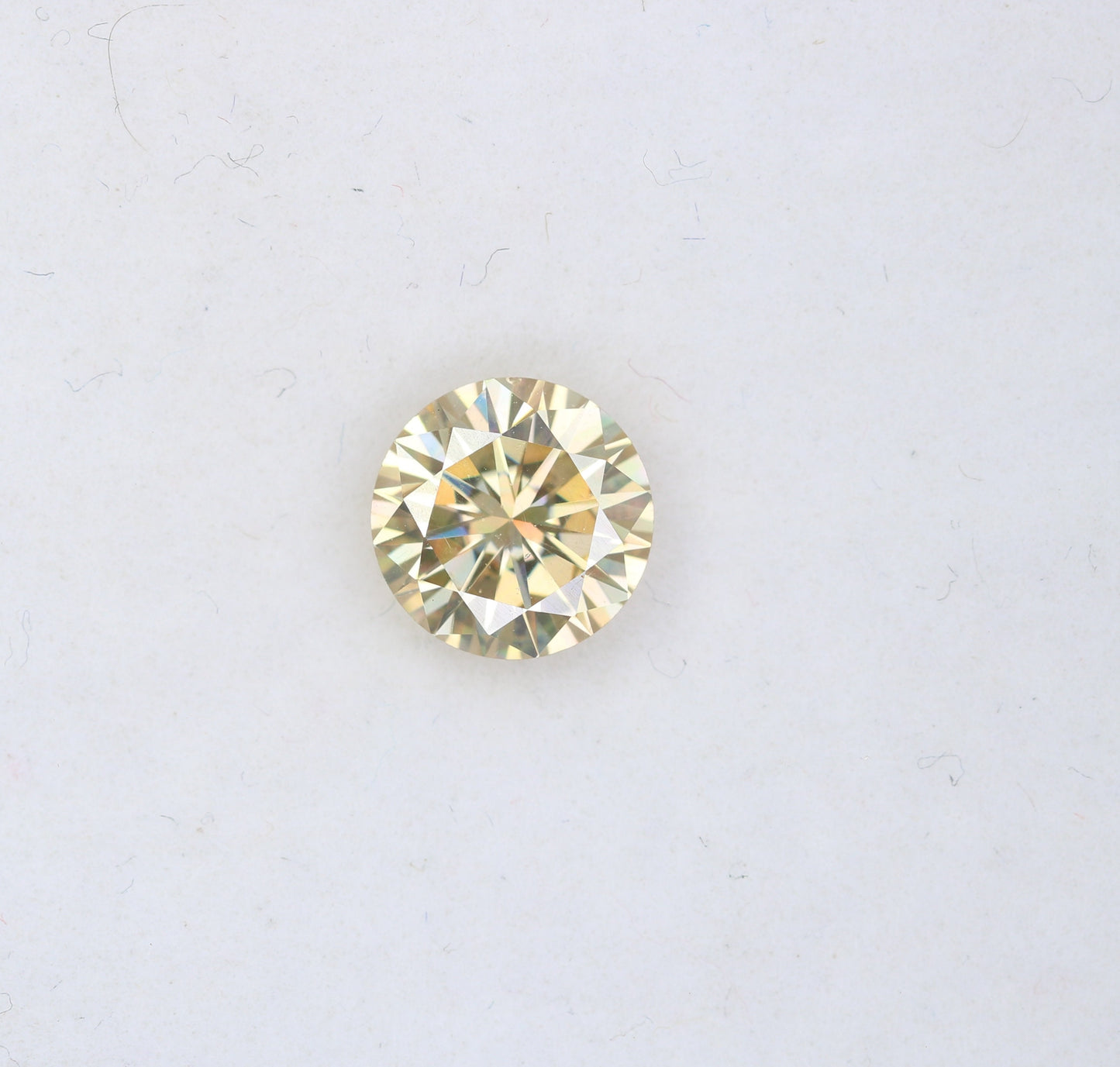 1.27 CT 7.30 MM Natural Loose Round Fancy Brilliant Cut Light Yellow Diamond | for Wedding Band, Earrings, Pendants, Rings | Wholesale Price