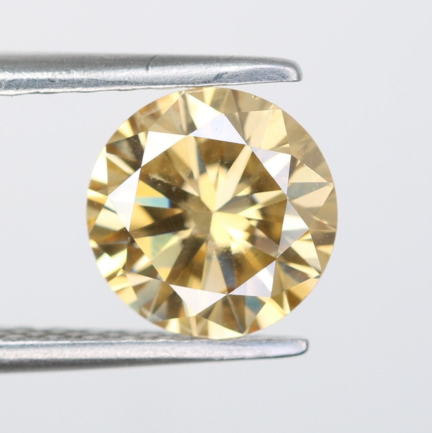 1.23 CT Natural Loose Round Fancy Brilliant Cut Yellow Diamond | Ideal for Pendants, Earrings, Necklaces | Jewelry Making | Wholesale Price