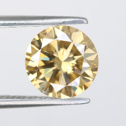 1.23 CT Natural Loose Round Fancy Brilliant Cut Yellow Diamond | Ideal for Pendants, Earrings, Necklaces | Jewelry Making | Wholesale Price