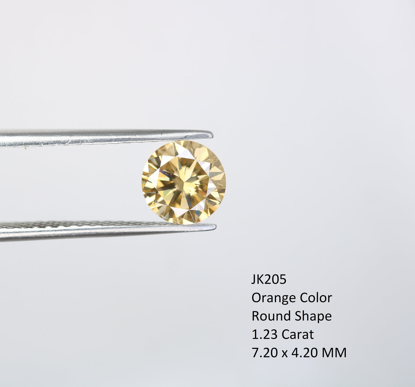 1.23 CT Natural Loose Round Fancy Brilliant Cut Yellow Diamond | Ideal for Pendants, Earrings, Necklaces | Jewelry Making | Wholesale Price