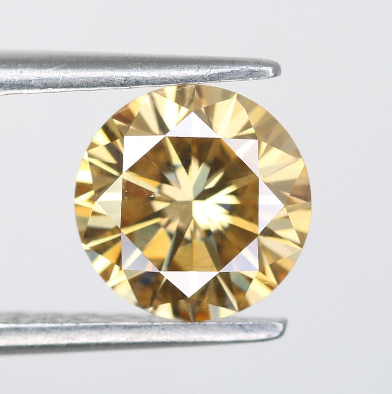 1.15 CT Fancy Yellow Loose Round Brilliant Cut Diamond | Ideal for Earrings, Necklaces, Rings | Jewelry Making | Wholesale Price