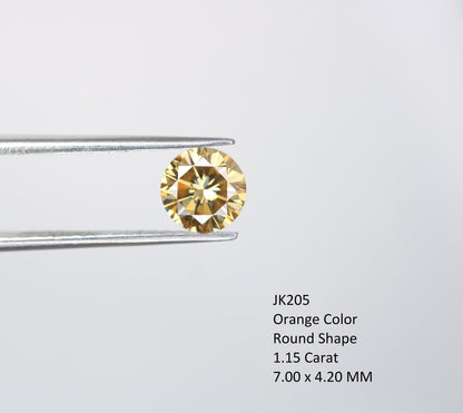 1.15 CT Fancy Yellow Loose Round Brilliant Cut Diamond | Ideal for Earrings, Necklaces, Rings | Jewelry Making | Wholesale Price