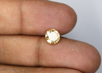 1.23 CT Natural Loose Round Fancy Brilliant Cut Yellow Diamond | Ideal for Pendants, Earrings, Necklaces | Jewelry Making | Wholesale Price