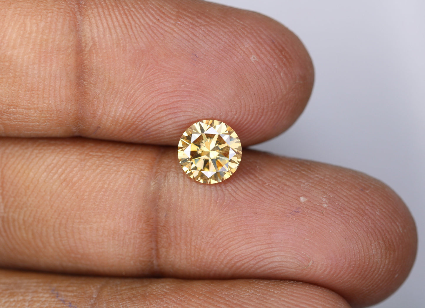 1.23 CT Natural Loose Round Fancy Brilliant Cut Yellow Diamond | Ideal for Pendants, Earrings, Necklaces | Jewelry Making | Wholesale Price