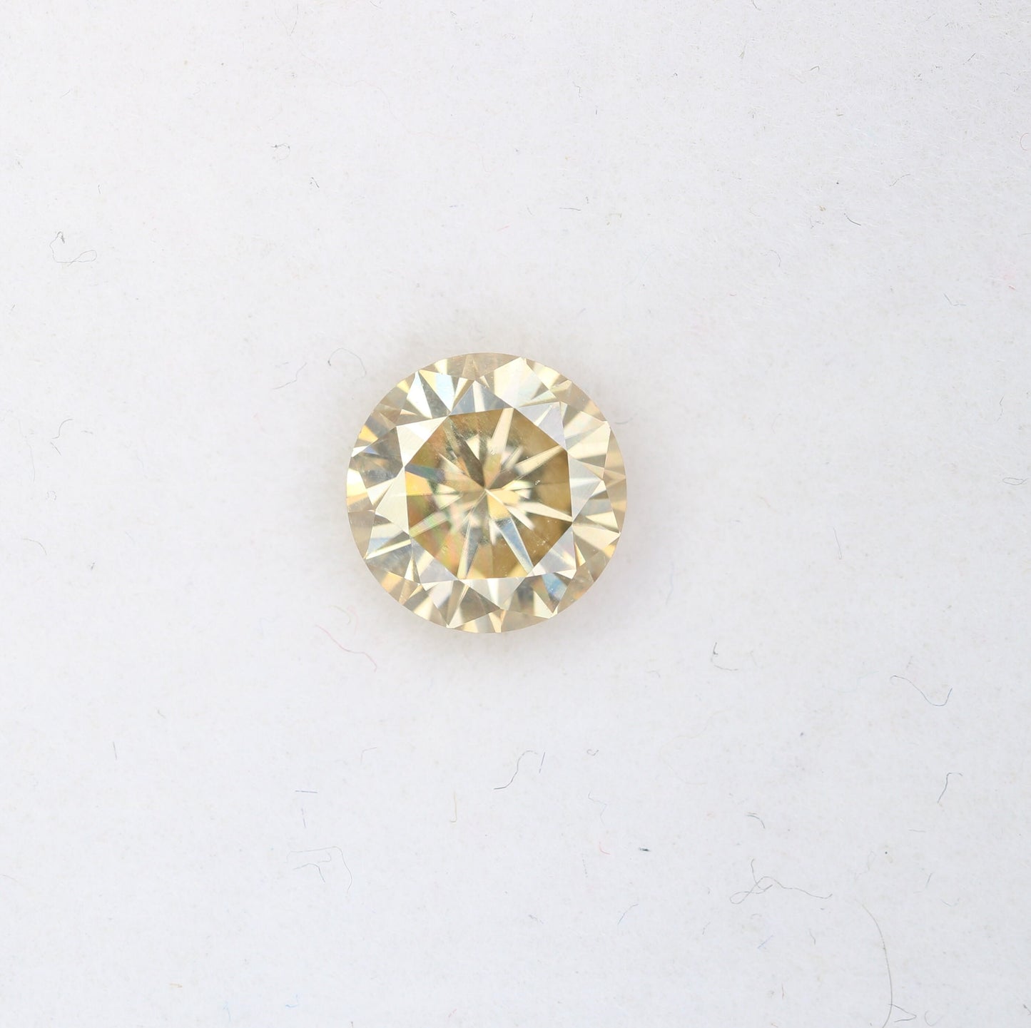 1.26 CT Natural Loose Round Brilliant Cut Fancy Light Yellow Diamond | Ideal for Rings, Earrings, Jewelry Making | Wholesale Price
