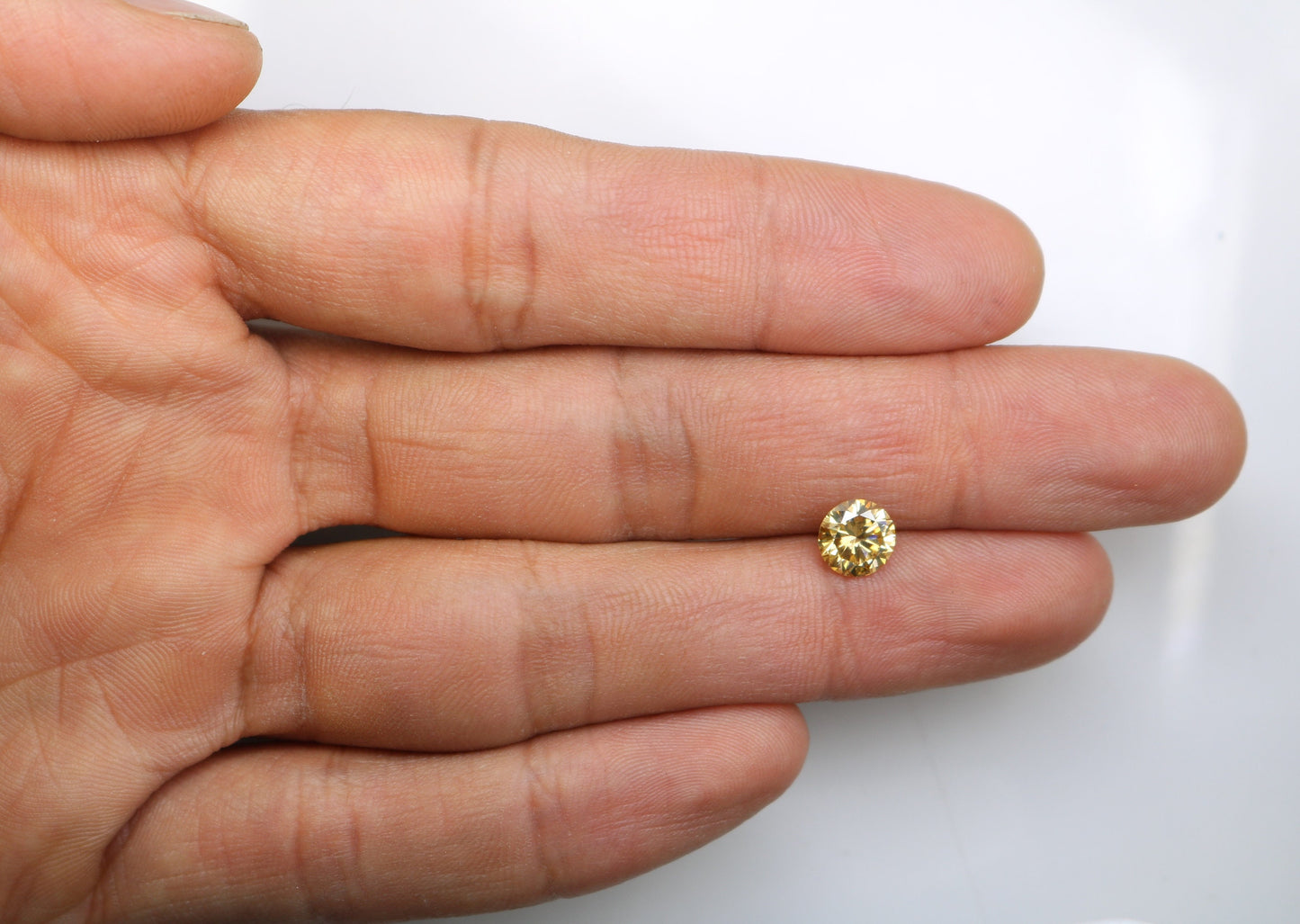 1.23 CT Natural Loose Round Fancy Brilliant Cut Yellow Diamond | Ideal for Pendants, Earrings, Necklaces | Jewelry Making | Wholesale Price