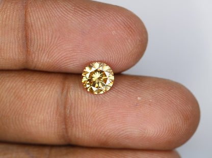 1.15 CT Fancy Yellow Loose Round Brilliant Cut Diamond | Ideal for Earrings, Necklaces, Rings | Jewelry Making | Wholesale Price