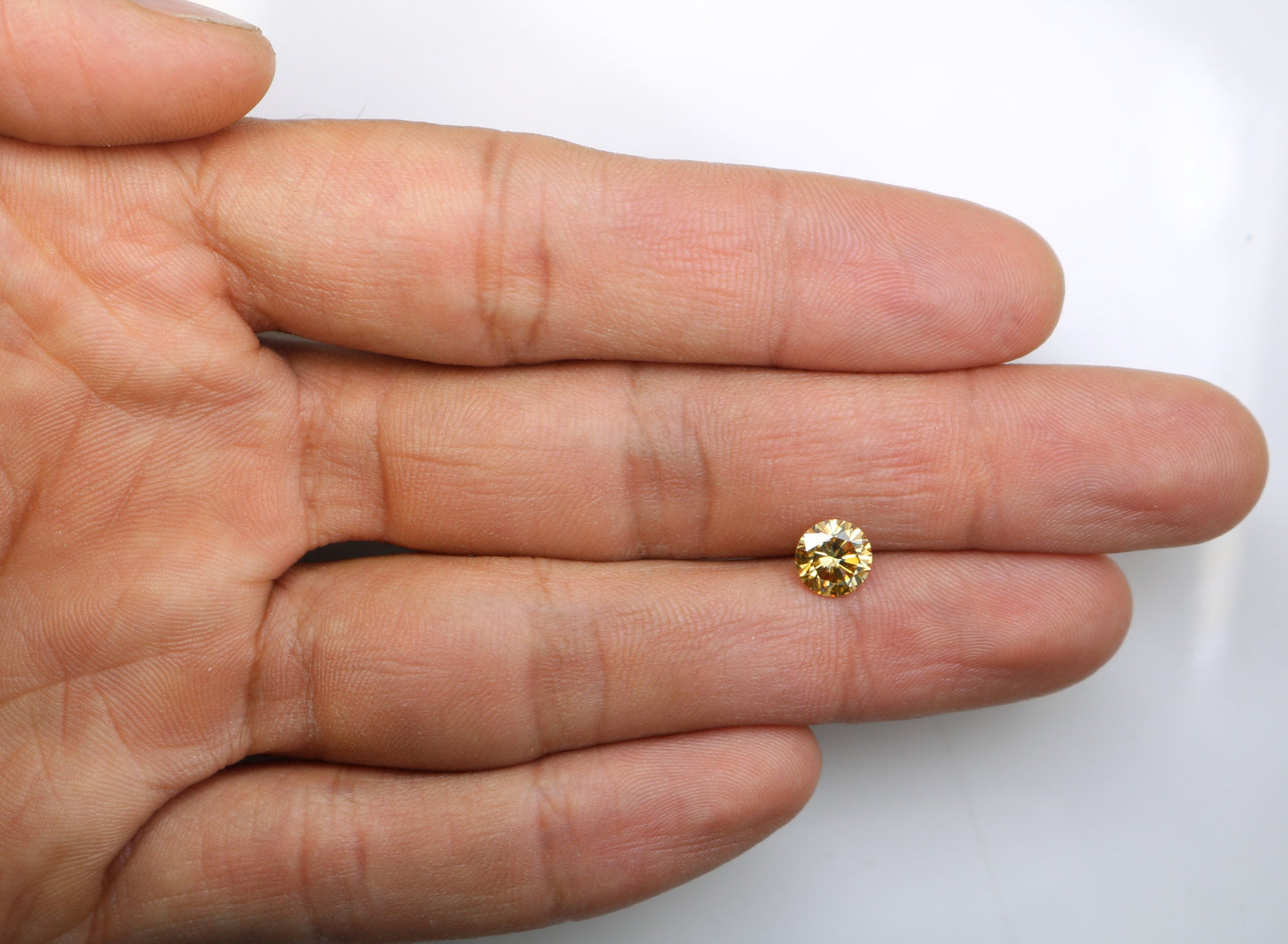 1.15 CT Fancy Yellow Loose Round Brilliant Cut Diamond | Ideal for Earrings, Necklaces, Rings | Jewelry Making | Wholesale Price