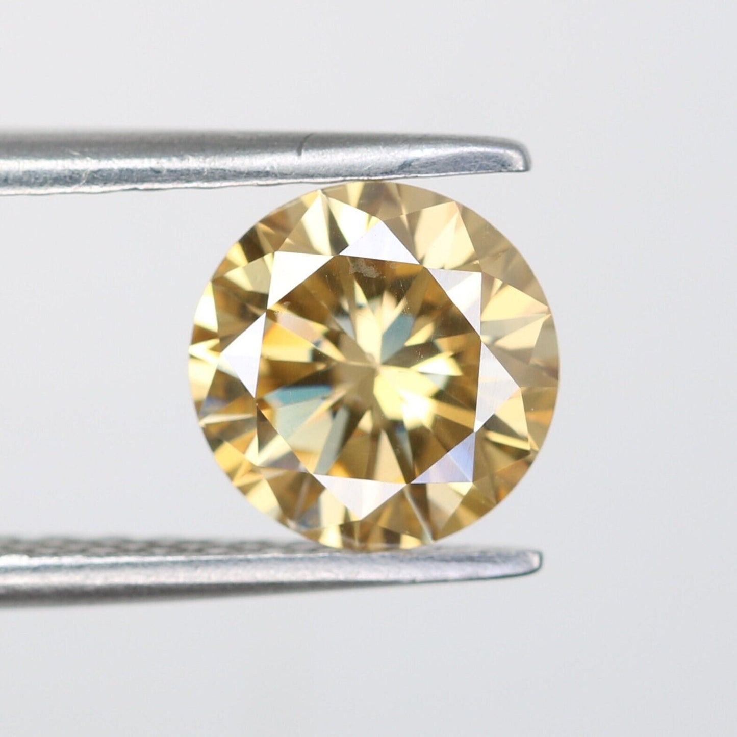 1.15 CT 7.00x4.10 MM Natural Yellow Fancy Round Brilliant Cut Loose Diamond | Ideal for Wedding Rings, Gold Rings | Wholesale Price