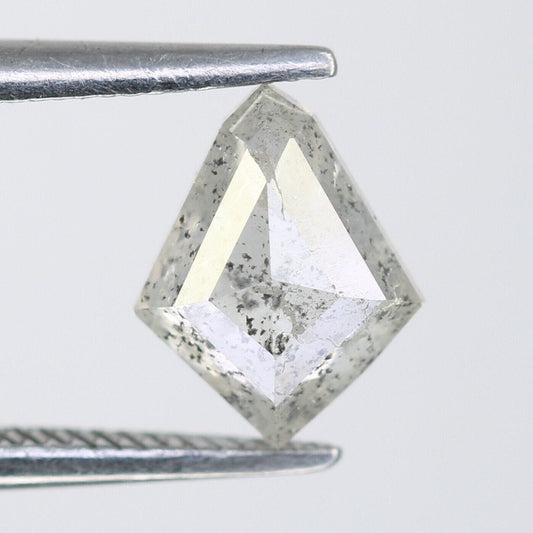1.03 CT Shape Salt and Pepper Kite Shape - Natural Kite shape Loose Diamond -For 14k Gold Jewelry - Christmas Gift - LABORDAY Offer