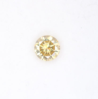 1.15 CT 7.00x4.10 MM Natural Yellow Fancy Round Brilliant Cut Loose Diamond | Ideal for Wedding Rings, Gold Rings | Wholesale Price