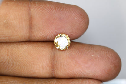 1.15 CT 7.00x4.10 MM Natural Yellow Fancy Round Brilliant Cut Loose Diamond | Ideal for Wedding Rings, Gold Rings | Wholesale Price