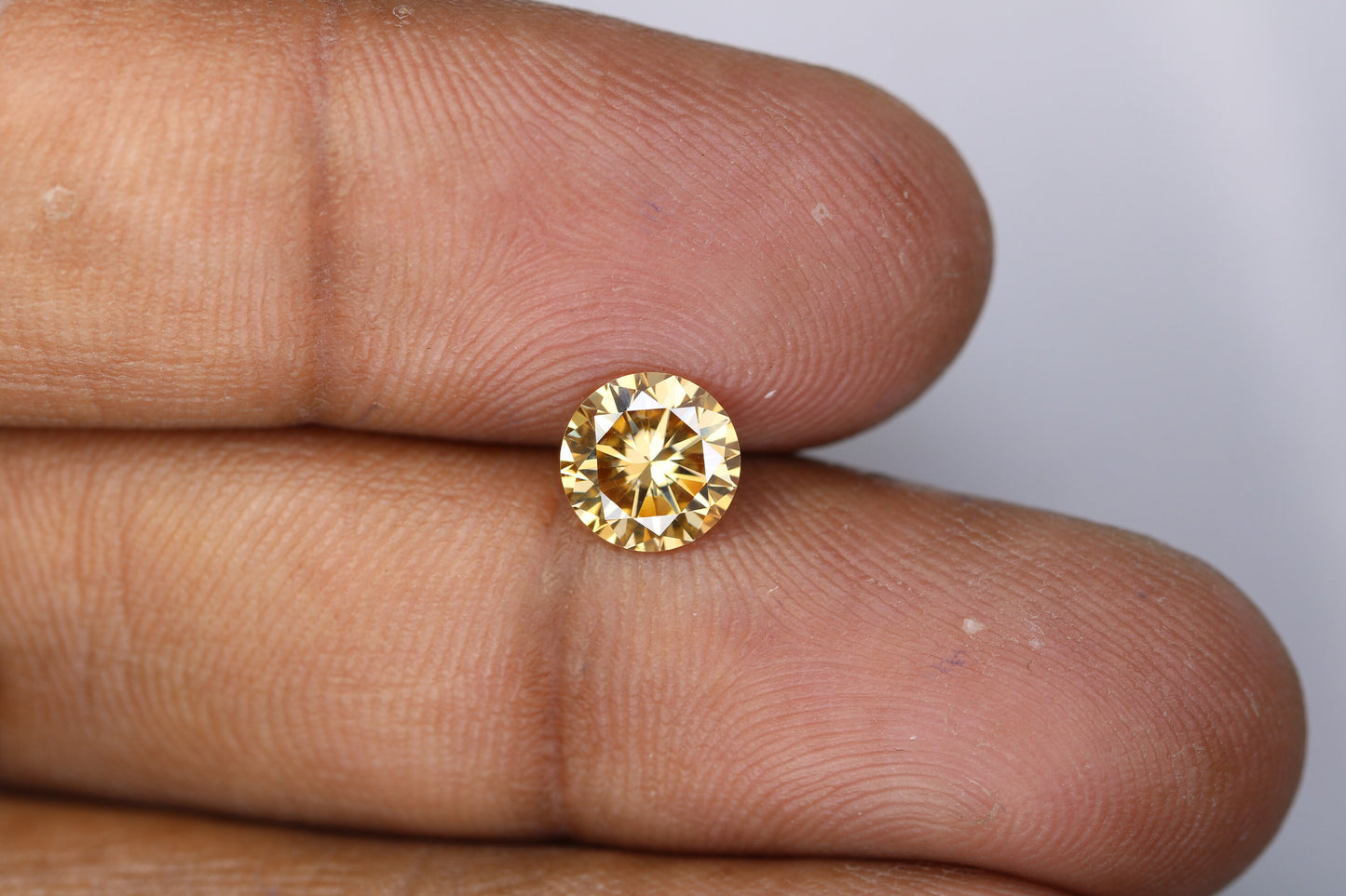 1.15 CT 7.00x4.10 MM Natural Yellow Fancy Round Brilliant Cut Loose Diamond | Ideal for Wedding Rings, Gold Rings | Wholesale Price